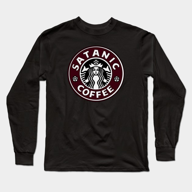 Satanic Coffee Long Sleeve T-Shirt by Injustice